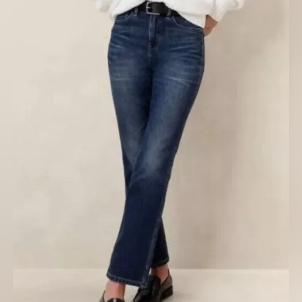 Nwt Banana Republic High-Rise Crop Boot Jeans